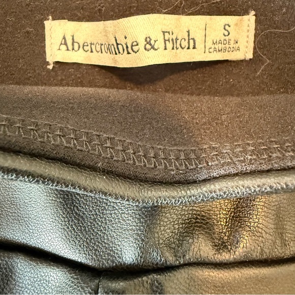 Abercrombie & Fitch Abercrombie & Fitch black faux leather leggings Size S - Picture 8 of 8